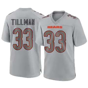 ＃33 Youth Charles Tillman Gray Game Chicago Bears Atmosphere Fashion Jersey