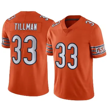 ＃33 Youth Charles Tillman Orange Limited Chicago Bears Alternate Vapor Jersey