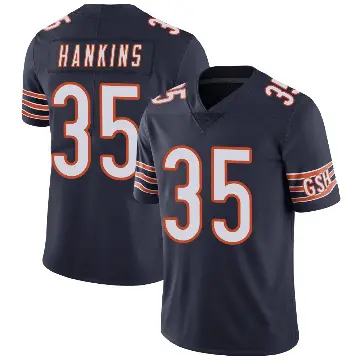 ＃35 Men's Deion Hankins Navy Limited Chicago Bears Team Color Vapor Untouchable Jersey