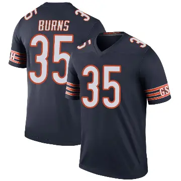 ＃35 Men's Major Burns Navy Legend Chicago Bears Color Rush Jersey