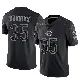 ＃35 Youth Deion Hankins Black Limited Chicago Bears Reflective Jersey