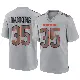 ＃35 Youth Deion Hankins Gray Game Chicago Bears Atmosphere Fashion Jersey