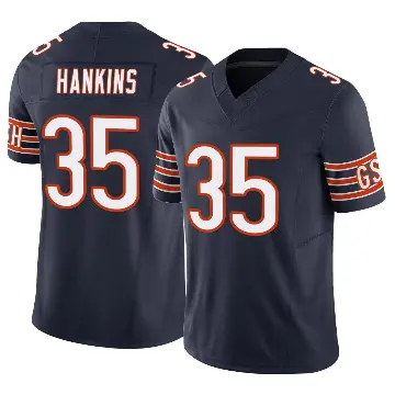 ＃35 Youth Deion Hankins Navy Limited Chicago Bears Vapor F.U.S.E. Jersey