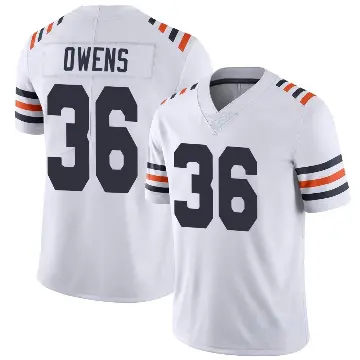 ＃36 Men's Jonathan Owens White Limited Chicago Bears Alternate Classic Vapor Jersey