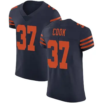 ＃37 Men's Alex Cook Navy Blue Elite Chicago Bears Alternate Vapor Untouchable Jersey