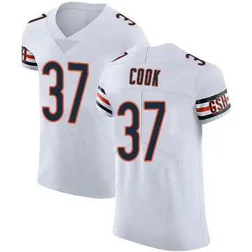 ＃37 Men's Alex Cook White Elite Chicago Bears Vapor Untouchable Jersey