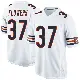 ＃37 Men's Tre Flowers White Game Chicago Bears Jersey
