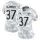 ＃37 Women's Tre Flowers Arctic Camo Limited Chicago Bears 2024 Salute to Service Jersey