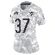 ＃37 Women's Tre Flowers Arctic Camo Limited Chicago Bears 2024 Salute to Service Jersey