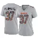 ＃37 Women's Tre Flowers Gray Game Chicago Bears Atmosphere Fashion Jersey