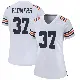 ＃37 Women's Tre Flowers White Game Chicago Bears Alternate Classic Jersey