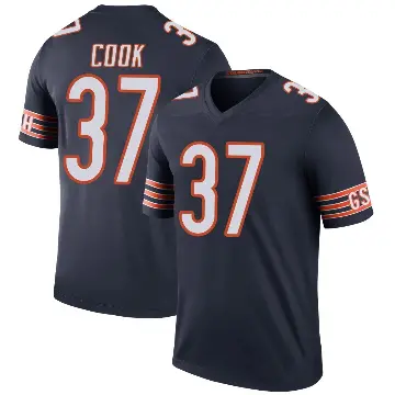 ＃37 Youth Alex Cook Navy Legend Chicago Bears Color Rush Jersey