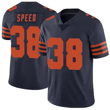 ＃38 Men's Ameer Speed Navy Blue Limited Chicago Bears Alternate Vapor Untouchable Jersey