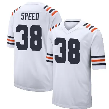 ＃38 Youth Ameer Speed White Game Chicago Bears Alternate Classic Jersey