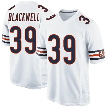 ＃39 Youth Josh Blackwell White Game Chicago Bears Jersey