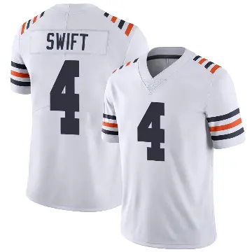 ＃4 Youth D'Andre Swift White Limited Chicago Bears Alternate Classic Vapor Jersey