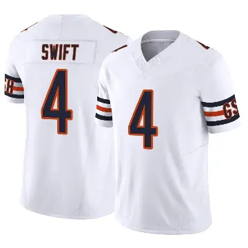 ＃4 Youth D'Andre Swift White Limited Chicago Bears Vapor F.U.S.E. Jersey