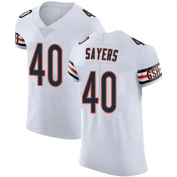 ＃40 Men's Gale Sayers White Elite Chicago Bears Vapor Untouchable Jersey