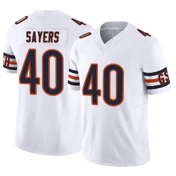 ＃40 Men's Gale Sayers White Limited Chicago Bears Vapor F.U.S.E. Jersey