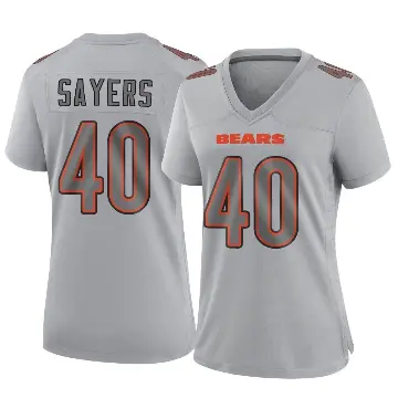 ＃40 Women's Gale Sayers Gray Game Chicago Bears Atmosphere Fashion Jersey