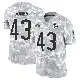 ＃43 Men's Carl Jones Arctic Camo Limited Chicago Bears 2024 Salute to Service Jersey