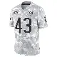 ＃43 Men's Carl Jones Arctic Camo Limited Chicago Bears 2024 Salute to Service Jersey
