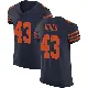 ＃43 Men's Carl Jones Navy Blue Elite Chicago Bears Alternate Vapor Untouchable Jersey