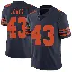 ＃43 Men's Carl Jones Navy Blue Limited Chicago Bears Alternate Vapor Untouchable Jersey