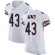 ＃43 Men's Carl Jones White Elite Chicago Bears Vapor Untouchable Jersey