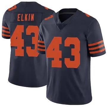 ＃43 Men's Luke Elkin Navy Blue Limited Chicago Bears Alternate Vapor Untouchable Jersey