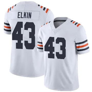 ＃43 Men's Luke Elkin White Limited Chicago Bears Alternate Classic Vapor Jersey