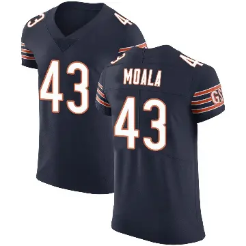 ＃43 Men's Paul Moala Navy Elite Chicago Bears Team Color Vapor Untouchable Jersey