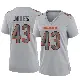 ＃43 Women's Carl Jones Gray Game Chicago Bears Atmosphere Fashion Jersey