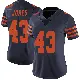 ＃43 Women's Carl Jones Navy Blue Limited Chicago Bears Alternate Vapor Untouchable Jersey
