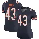 ＃43 Women's Carl Jones Navy Legend Chicago Bears Color Rush Jersey