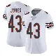 ＃43 Women's Carl Jones White Limited Chicago Bears Vapor Untouchable Jersey