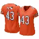＃43 Women's Luke Elkin Orange Game Chicago Bears Alternate Jersey