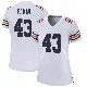 ＃43 Women's Luke Elkin White Game Chicago Bears Alternate Classic Jersey