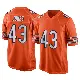 ＃43 Youth Carl Jones Orange Game Chicago Bears Alternate Jersey
