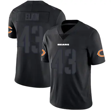 ＃43 Youth Luke Elkin Black Impact Limited Chicago Bears Jersey