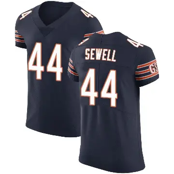 ＃44 Men's Noah Sewell Navy Elite Chicago Bears Team Color Vapor Untouchable Jersey