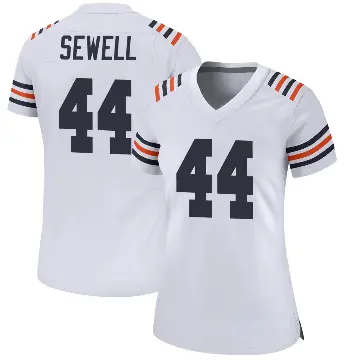 ＃44 Women's Noah Sewell White Game Chicago Bears Alternate Classic Jersey