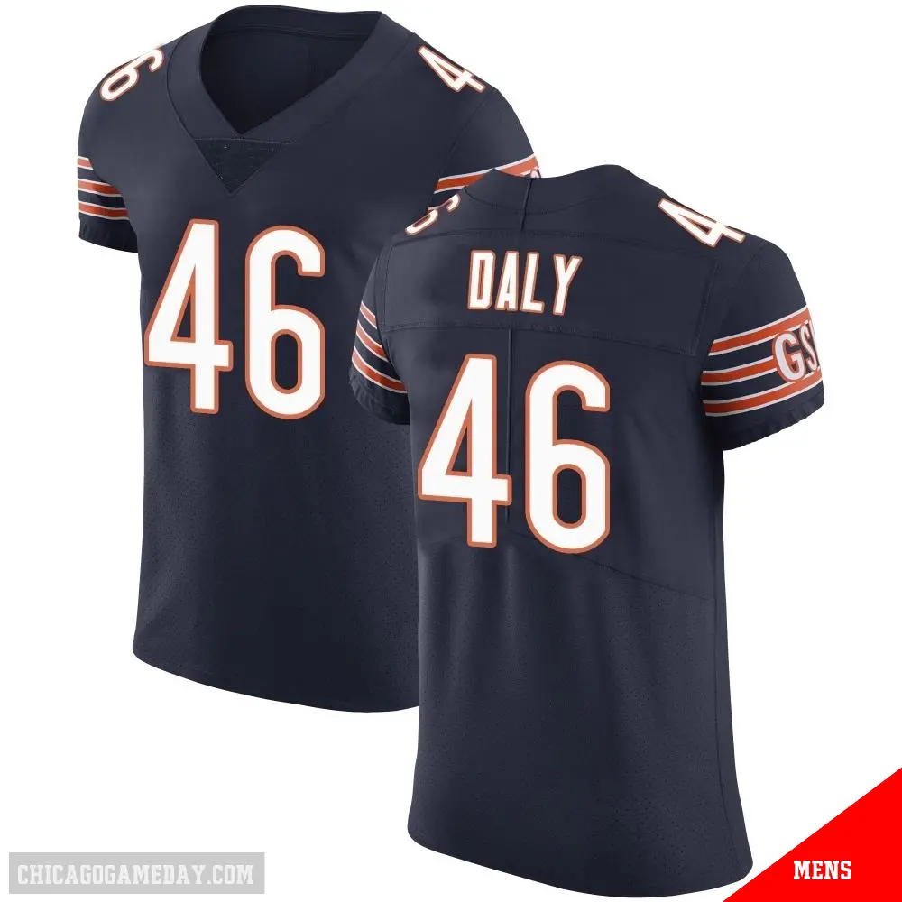 ＃46 Men's Scott Daly Navy Elite Chicago Bears Team Color Vapor Untouchable Jersey