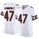 ＃47 Men's Micah Baskerville White Limited Chicago Bears Vapor F.U.S.E. Jersey