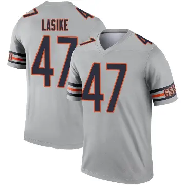 ＃47 Men's Paul Lasike Legend Chicago Bears Inverted Silver Jersey