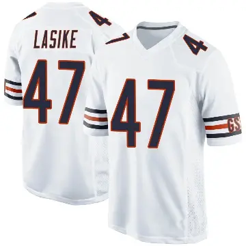 ＃47 Men's Paul Lasike White Game Chicago Bears Jersey