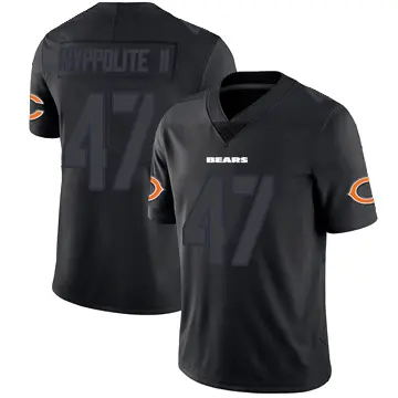 ＃47 Men's Ruben Hyppolite II Black Impact Limited Chicago Bears Jersey