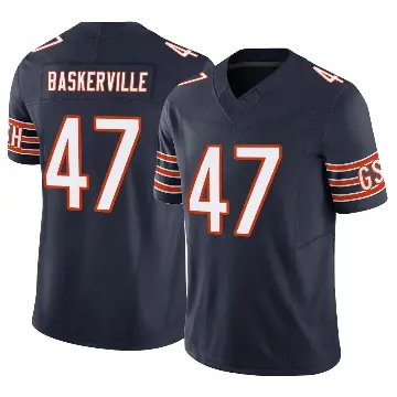 ＃47 Youth Micah Baskerville Navy Limited Chicago Bears Vapor F.U.S.E. Jersey