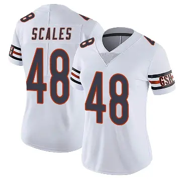 ＃48 Women's Patrick Scales White Limited Chicago Bears Vapor Untouchable Jersey
