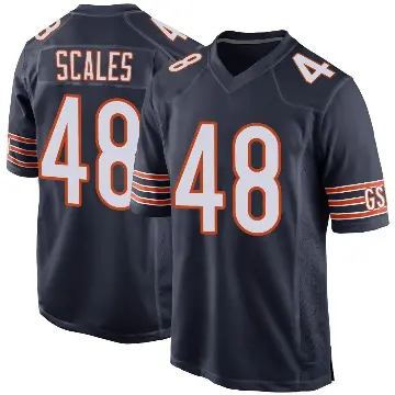 ＃48 Youth Patrick Scales Navy Game Chicago Bears Team Color Jersey